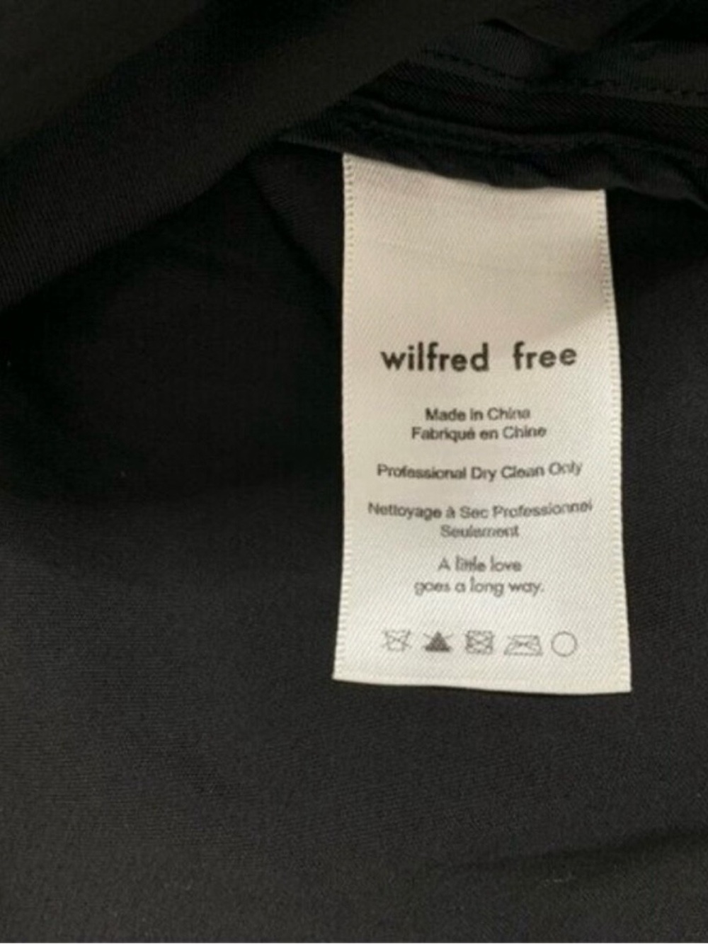 Wilfred Free Aritzia Long Blazer Trench Coat Jacket Lightweight Black Satin S - Picture 5 of 7
